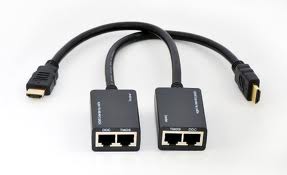 HDMI Extender Using Cat5e or CAT6 Cable - Extend Upto 98ft - Click Image to Close